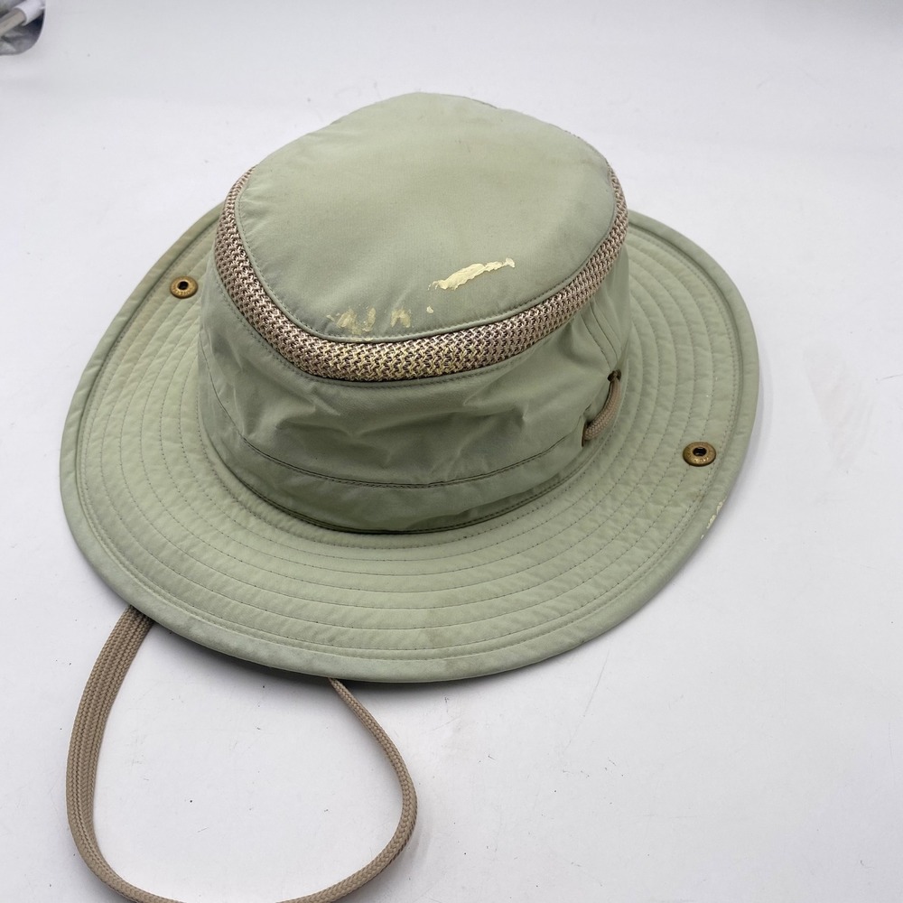 Tilley Endurables Airflo Bucket Hat 7 3/4 Sage Green Nylon Mesh Boonie Canada